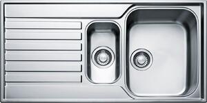 Franke Ascona Silver Reversible Kitchen Sink - 1.5 Bowl