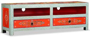 TV Cabinet Solid Mango Wood Hand Painted