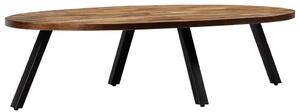 Coffee Table Solid Reclaimed Teak Oval 120x60x30 cm