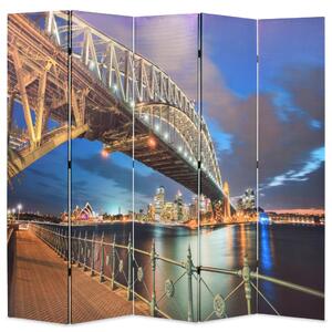 Folding Room Divider 200x170 cm Sydney Harbour Bridge