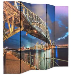 Folding Room Divider 200x170 cm Sydney Harbour Bridge