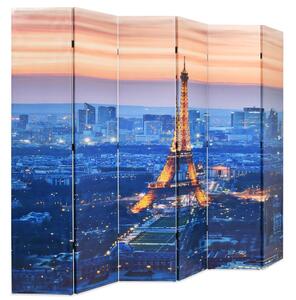 Folding Room Divider 228x170 cm Paris by Night