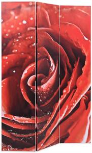 Folding Room Divider 120x170 cm Rose Red