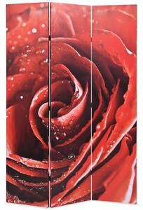 Folding Room Divider 120x170 cm Rose Red