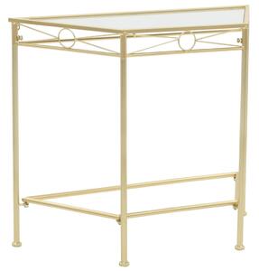 Side Table Vintage Style Metal 87x34x73 cm Gold