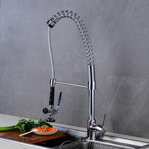 Rotatable Spout Pull Down Spray Kitchen Tap