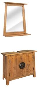 Bathroom Furniture Set Recycled Solid Recycled Pinewood