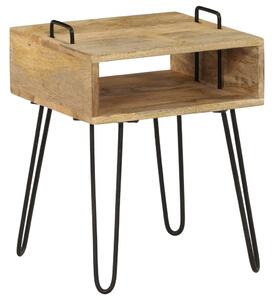 Bedside Table Solid Mango Wood 40x34x47 cm