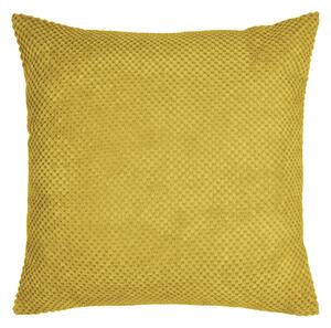 Chenille Spot Cushion Yellow