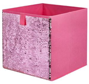 Compact Cube Fabric Insert - Sequin Pink