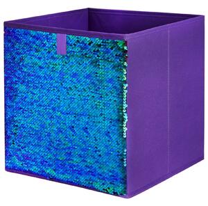 Compact Cube Fabric Insert - Sequin Purple