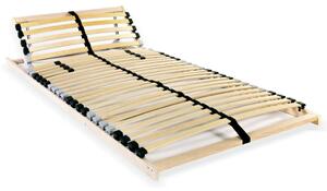 Slatted Bed Base with 28 Slats 7 Zones 80x200 cm