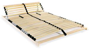 Slatted Bed Base with 28 Slats 7 Zones 140x200 cm