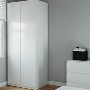 Fitted Bedroom Handleless Double Wardrobe - White