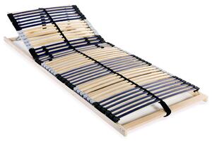 Slatted Bed Base with 42 Slats 7 Zones 70x200 cm