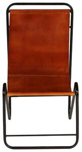Chair Brown Real Leather