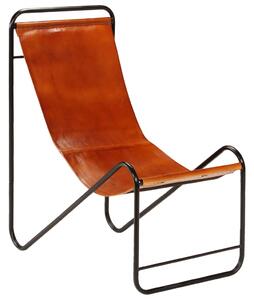 Chair Brown Real Leather