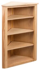 Corner Shelf 59x36x100 cm Solid Oak Wood