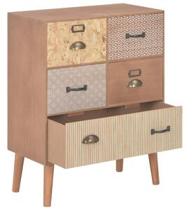 Sideboard with 5 Drawers Brown 60x30x78 cm MDF
