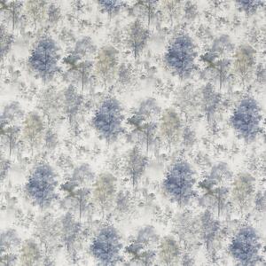 Prestigious Textiles Woodland Digital Fabric Saxon Blue