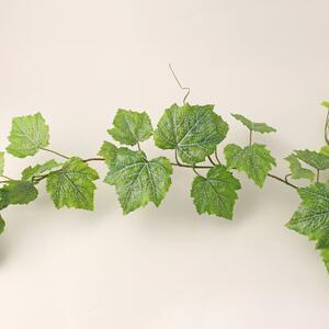 Outdoor Grape Leaf Garland Weather Resistant 180cm Green