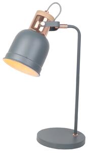 Barham Table Lamp - Matt Grey and Copper