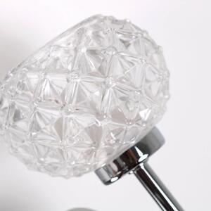 Miles Integrated Cut Glass 2 Light Wall Lamp