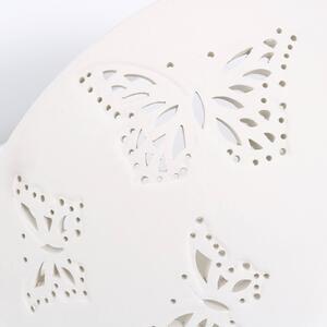 Papillon Ceramic Punched Wall Light