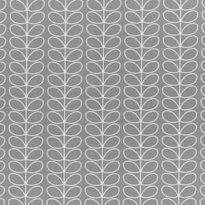 Orla Kiely - Linear Stem Fabric Silver