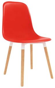 Dining Chairs 2 pcs Red Plastic