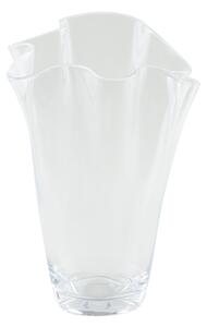 Large Glass Handkerchief Vase Clear