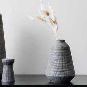 Small Matte Grey Ceramic Vase Grey