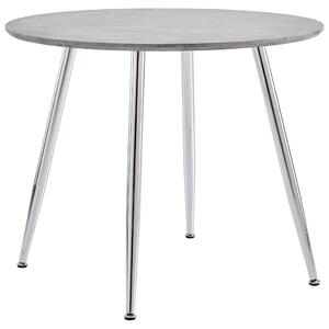 Dining Table Concrete and Silver 90x73,5 cm MDF