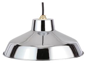 Retro Metal Easy Fit Pendant Light Shade - Chrome