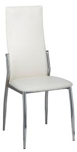 Dining Chairs 6 pcs White Faux Leather