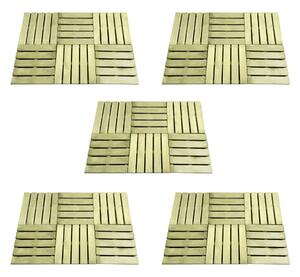 30 pcs Decking Tiles 50x50 cm Wood Green