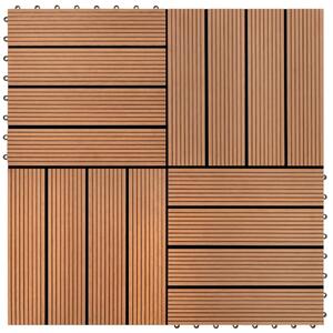 WPC Tiles 30x30cm 11pcs 1m2 Brown