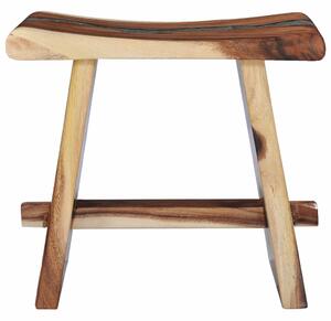 Solid Suar Wooden & Polyresin Stool