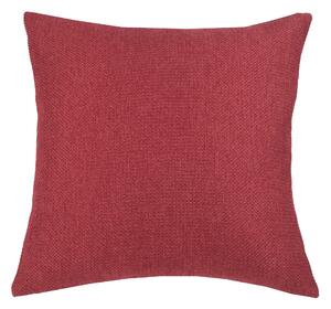 Barkweave Square Cushion Red