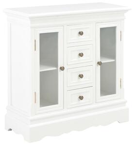 Sideboard White 70x28x70 cm Solid Pine Wood