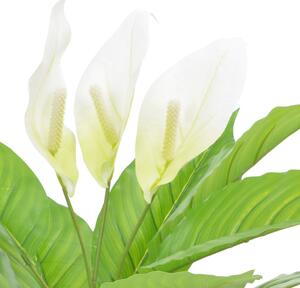 Artificial Plant Anthurium with Pot White 55 cm
