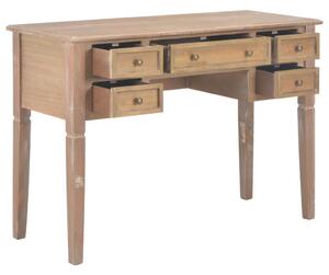 Writing Desk Brown 109.5x45x77.5 cm Wood