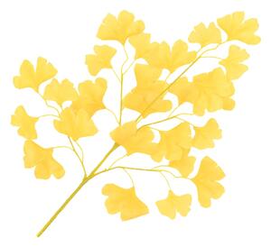 Artificial Leaves Ginko 10 pcs Yellow 65 cm