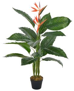 Artificial Plant Strelitzia with Pot Red 100 cm