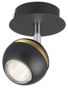 Austin Single Lamp Spotlight - Black & Gold