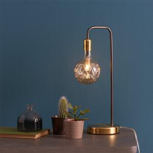 Cognac Table Lamp - Black and Satin Gold