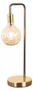 Cognac Table Lamp - Black and Satin Gold