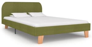Bed Frame Green Fabric 120x190 cm
