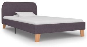 Bed Frame Taupe Fabric 90x190 cm