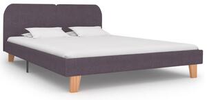 Bed Frame Taupe Fabric 150x200 cm